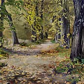 Аллея в имении В. В. Набокова в Рождественно