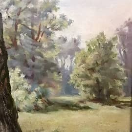 Летнее утро. Этюд.