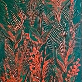 Два цвета. Изумруд и оранжевый