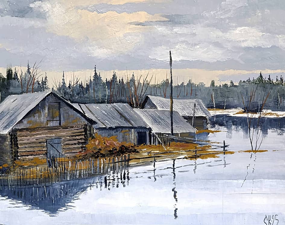 Большая вода. Этюд