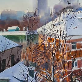 Крыши нашего двора. Зимнее