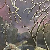 Крещенским вечером (1), художник Елена В.К.