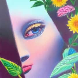 Серия картин "Лунная нежность".