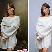 Художественная обработка фото до и после Photoshop