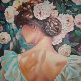 Девушка в цветах.