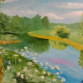 Речной пейзаж