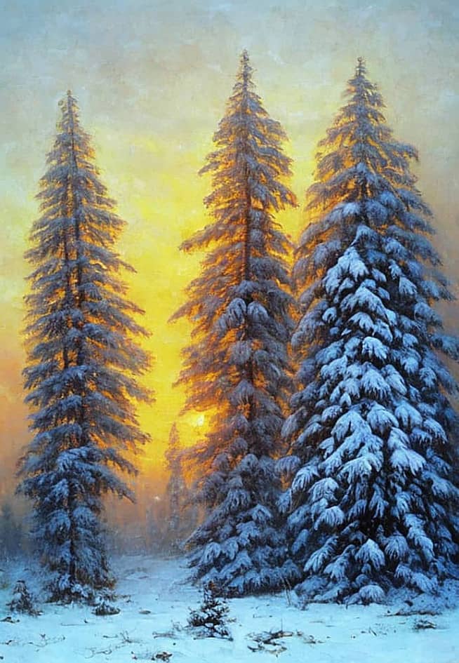 Картина "Сибирский мороз"