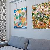 Картина Любовь и возрождение Абстрактные цветы живопись Екатерина Лебедева художник (9), художник Екатерина Лебедева