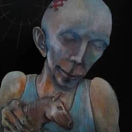 "Девочка, кормящая коня"