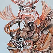 Странные рыбки(коричневые)