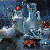 Красное и фарфор