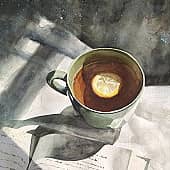 Чашка чая, художник Татьяна Константинова