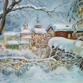 Под покрывалом зимы., художник Ирина Голубина