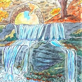 Работа со скетч-марафона Д.Долгополовой.