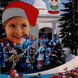 Зимние праздники. Коллаж.