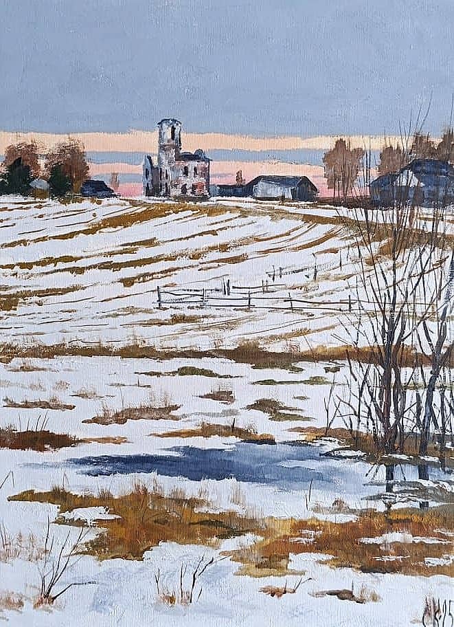 Покинутый храм. Из цикла"Тишины печать..."