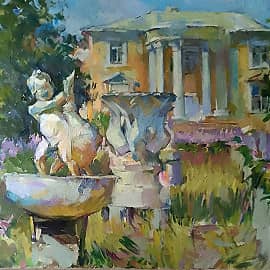 Усадьба Введенское летом.