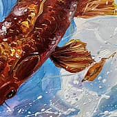 Солнечные карпы (3), художник Чернова Ольга