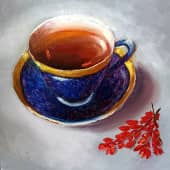 Чай с барбарисками, художник Миляуша