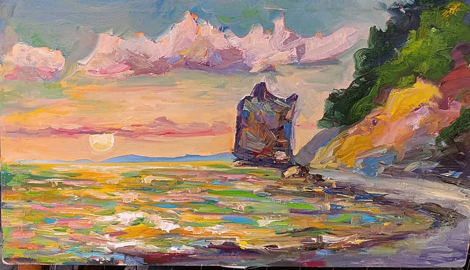 Закат в Просковеевке. Пленэр ZhNataly