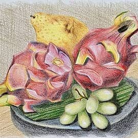 Пхукет. Питахайя. Скетч.