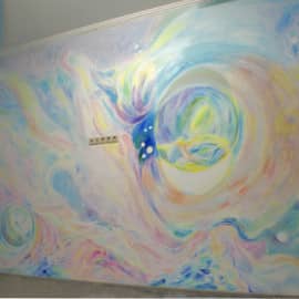 Роспись в детской-туманность Цефея