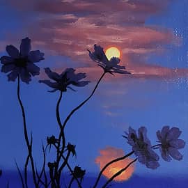 Солнечный пучок заката