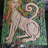 Картина Химера в летней траве Екатерина Лебедева художник (4), художник Екатерина Лебедева