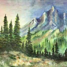 Солнышко в горах.