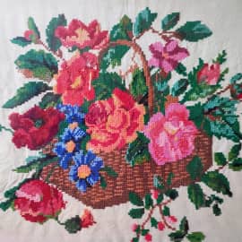 Букет вышивка