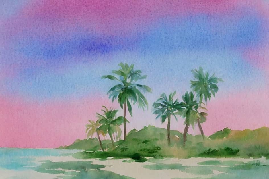 Картина "Райский островок"