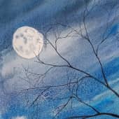 Лунная ночь 2, художник Анна