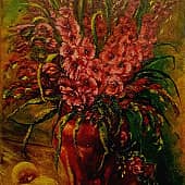 Натюрморт с багровой вазой