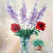 Утренние цветы  Morning Flowers, художник Владимир Абаимов