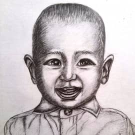 Портретная зарисовка по МК 7.