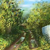 По тропе в деревне