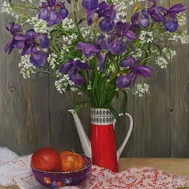 Букет с ирисами