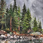 Горная река (2), художник Карина Чернова