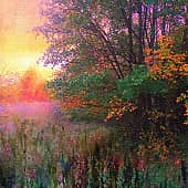 На рассвете.