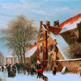 Жизнь в зимнем городе