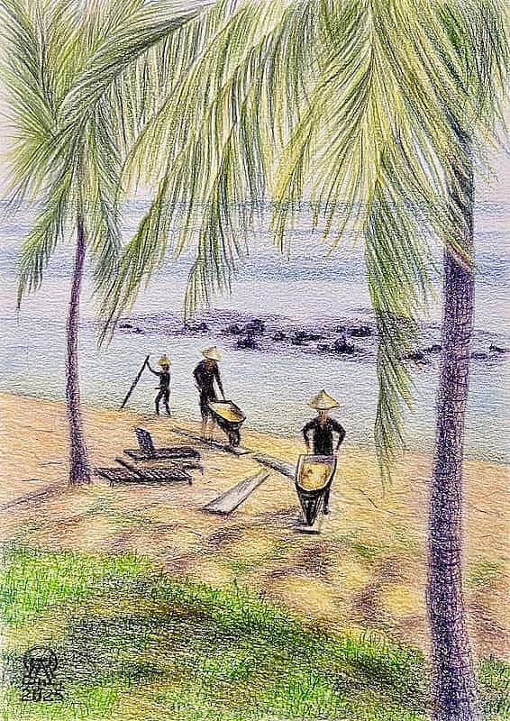 Фукуок. Песок. Скетч.