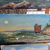 Скала, волна, солнце. Пленэр ZhNataly (1), художник ZhNataly