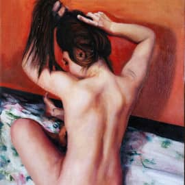 Молодая женщина и волосы