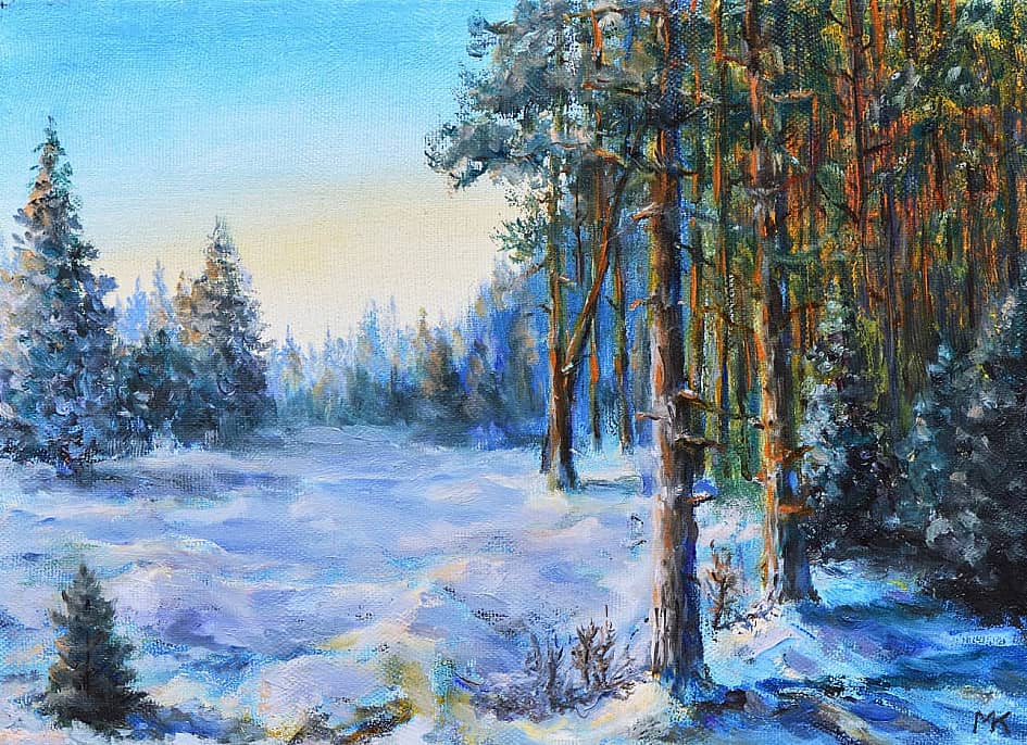 Опушка зимнего леса