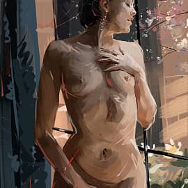 Цветущий абрикос