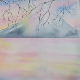 Фудзияма зимой.