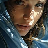 Девушка в голубом (1), художник Маргарита