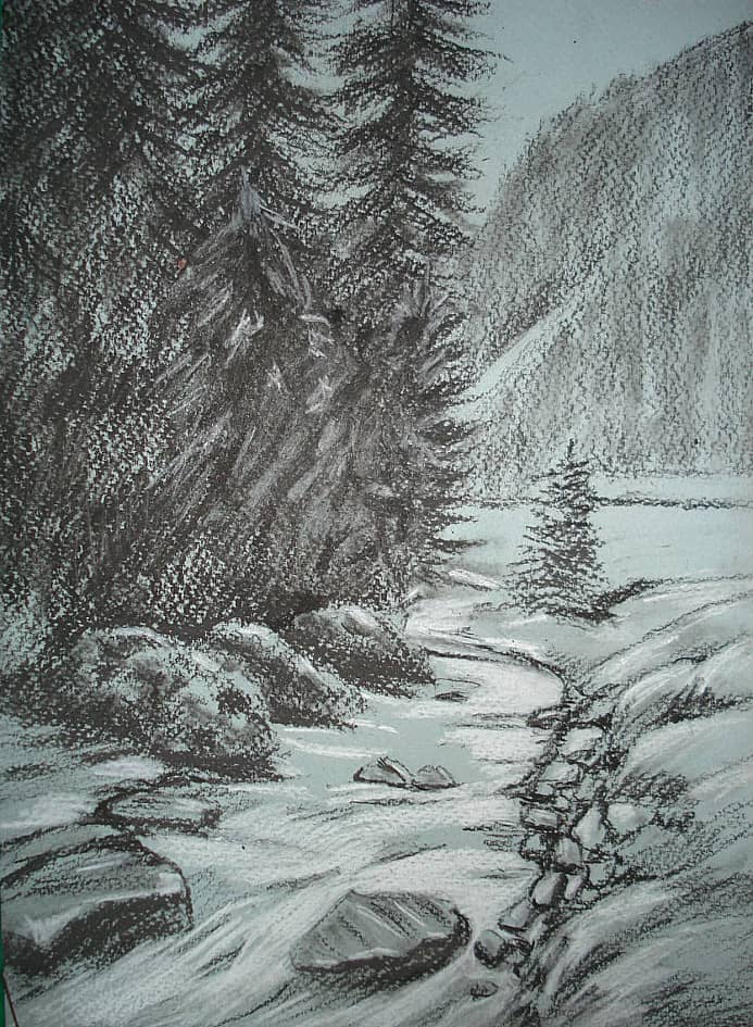 Ручей в горах.