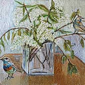 В вербную неделю. Зацвела черёмуха.