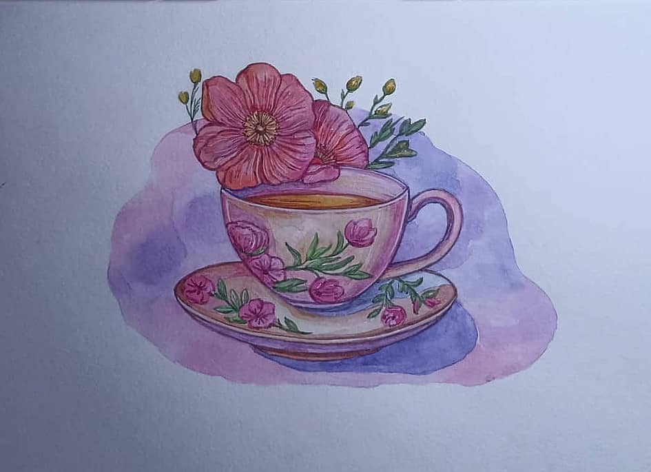 Чай с цветами